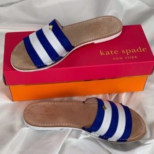 Kate Spade Imperiale Slide Sandals Bright Blue 8M